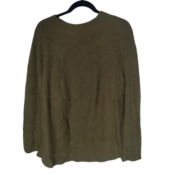 J. Jill Mock Neck Green Sweater Woman S Size Large - Picture 2 of 7
